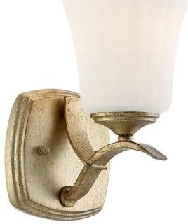 Willa Arlo Interiors Fealty 1-Light Bath Sconce (WRLO4421) - Brio Gold