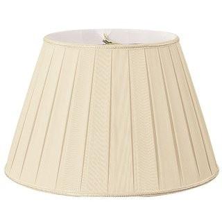 Royal Designs Timeless 14.5 Silk/Shantung Empire Lamp Shade (RDES1889_18137001) White/Off White