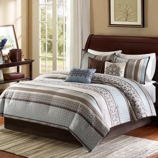 Red Barrel Studio Gloucester 7 Piece Reversible Comforter Set (RDBL5122_21365482_21365485) - Brown, Red / Queen