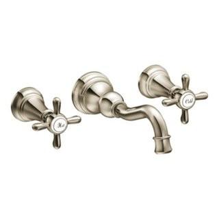 Moen Weymouth 2 Handle Wall Mount Lavatory Trim (TS42112ORB) - Oil Rubbed Bronze