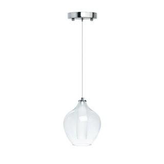 Orren Ellis Hollister Modern Glass Dual Tone 1-Light LED Mini Pendant (ORNE2852_23285278)