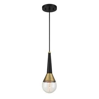 George Oliver Clack 1-Light Mini Pendant (GOLV4831) - /bkl/Brass