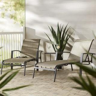 Three Posts Pavilion Reclining Chaise Lounge (THRE5143) - Set of 2