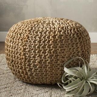 Beachcrest Home Odin Sphere Pouf (BRWT1187_15633410) - Khaki Color