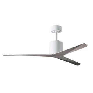 Orren Ellis 56 Hedin 3-Blade Ceiling Fan with Hand Held and Wall Remote (ORNL4900_26194091) -Gloss White