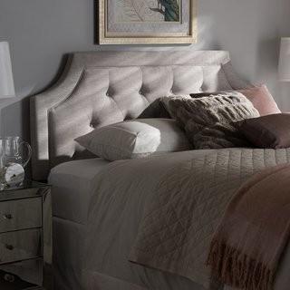 Wholesale Interiors Rico Upholstered Panel Headboard (WHI7963_20070595_20070596) - Full - Grey