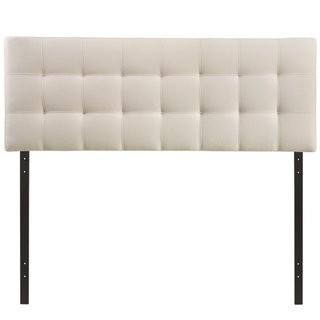Zipcode Design Francis Upholstered Panel Headboard (ZIPC3956_18257587_18257597) - Ivory - Queen