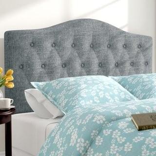 Three Posts Sagers Upholstered Panel Headboard (TRPT3898_24111996_24111999) - Blue- Queen