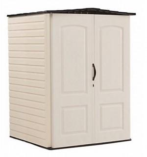 Rubbermaid 4 ft. 4-inch x 4 ft. 8-inch W Medium Vertical Plastic Shed