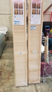 Lot 2 Sets Premdor Bi-Fold Doors - Light oak - (9-51) - 