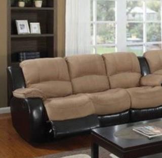 E-Motion Furniture Asher Reclining Sofa (PLKH1070_12095717) - Taupe (as shown in pic)
