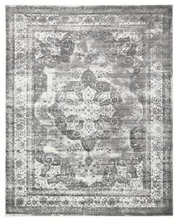 Unique Loom - Monaco Collection - 1434A - Grey - 2'x3'