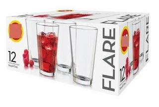 Libbey Flare Hiball Glass Set - 10 Piece / 16 oz