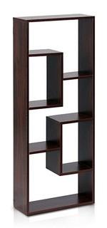 Furinno FNAJ-11033 Boyate Five Wall Mounted Shelf, Walnut