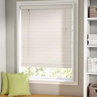 Symple Stuff Room Darkening White Venetian Blind - 15.5 - 18"W x 48"L