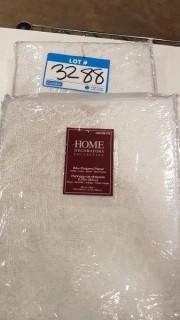 Home Decorative Collection 84" Drapery Panel - White Lace / Sheer / Rod Pocket / 2 pcs