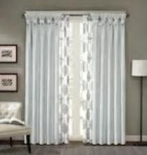 Madison Park Window Panel (WIN40-117) - Dusty Aqua / 50"Wx84"L / 2 pcs