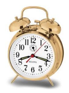 Bulova Alarm Clock (B8124) - Gold