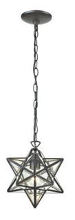 Sterling 145-002 Star 1 Light Pendant In Clear Glass