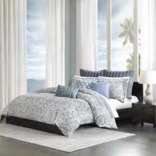 Echo New York Duvet Mini Set Kamala - Blue / Full, Queen