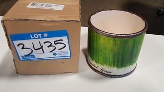 5"x4" Ceramic Bucket Green (S7322917) - 4 PCS