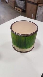 5"x4" Ceramic Bucket Green (S7322917) - 4 PCS