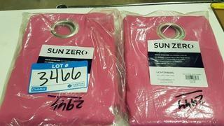 Sun Zero Grommet Panel - Pink / 2 Piece / 54"x95"