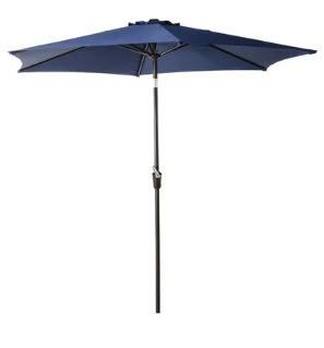 9' Deluxe Steel Market Umbrella - Blue 