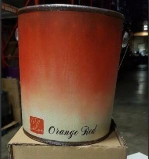6.75x7.75" Ceramic Bucket w Handle Peach (S7322723) - 2 pcs