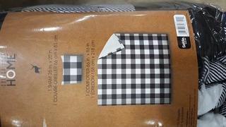 Colour your Home - 2pc Comforter set - Blk/Wht - Twin - 