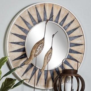 Bloomsbury Market Chessington Modern Sun-Themed Accent Mirror (BLMT8363)