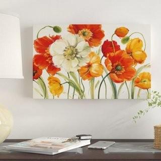 Winston Porter 'Poppies Melody' Framed on Canvas (WNST5300_31105124) - 30" x47"