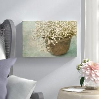 Lark Manor Irish Pot with Lace Graphic Art on Wrapped Canvas (LARK8908_20409682) - 32"x48"