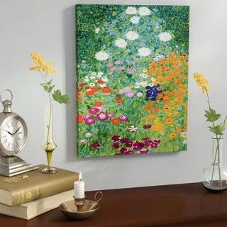 Alcott Hill Farm Garden Painting Print on Wrapped Canvas (ALCT3544_15479808) - 48" x 36"
