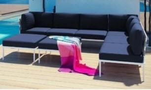 Modway Darnell - 7 pc Patio Set (6 chairs and 1 ottoman)