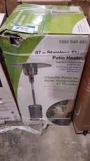 115 sq. ft. Patio Heater in Stainless Steel