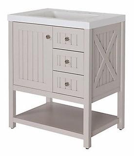 Martha Living - 705-284 Seal Harbor Vanity Ensemble - Cabinet ONLY !!!! No Vanity Sink - Grey