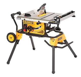 Dewalt - 15 amp Corded 10-inch Portable Table Saw with Rolling Stand - DWE7491RS
