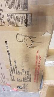 Clarion Wood Dining Side Chair w/UPH Seat - Seat White - Set of 2