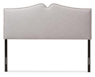 Baxton Studio - BBT-6619-Headboard - Greyish/Beige - King