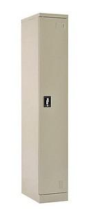 Quick Assembly 72 in. H x 12 in. W x 18 in. D Putty Steel Single Tier Locker