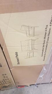 Sunset Resin Wicker 4 pc patio set - XTC-096