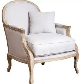 Home Loft Concepts MacArthur Weathered Armchair (NFN3392) - Beige