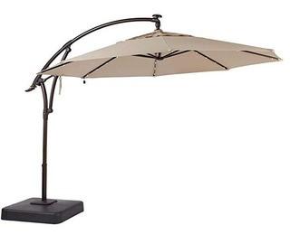 Hampton Bay - 11' Offset Umbrella w/LED Lights