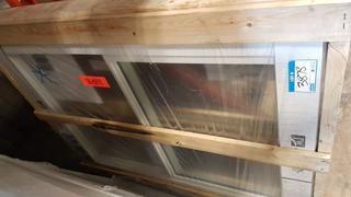 Lot 2 Jeldwin Casment Windows - White Finish - 47-3/16" x 35-3/16" & 59-3/16"x35-3/16"