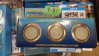 LED Puck Lights in Nickel - 3698-572 - (9-69)