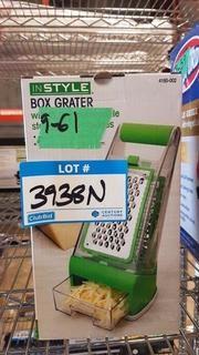 Instyle Box Grater w/3 Interchangable S/S Blades - (9-61)