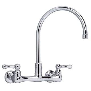 American Standard Heritage Double Handle Kitchen Faucet (ASD4048_2549324) - Chrome