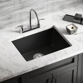 MR Direct Granite Composite 22 x 17 Undermount Kitchen Sink (MRDR1763_23601299) - Mocha
