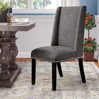 Darby Home Co Florinda Wood Leg Upholstered Dining Chair (DRBH2249_24857690) - Burnt Orange
